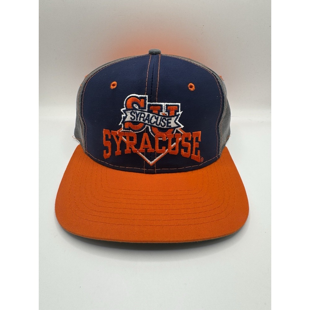 Vintage Syracuse Orangemen Snapback Hat The Game NCAA Green Underbrim 90s